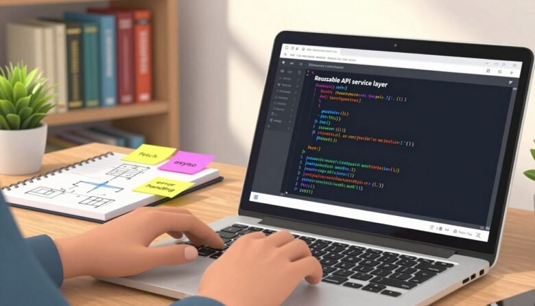 how to write reusable API service layer in JavaScript